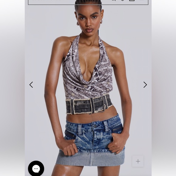 Jaded London Tops - Jaded London Belted in Plunge Top grunge halter NEW